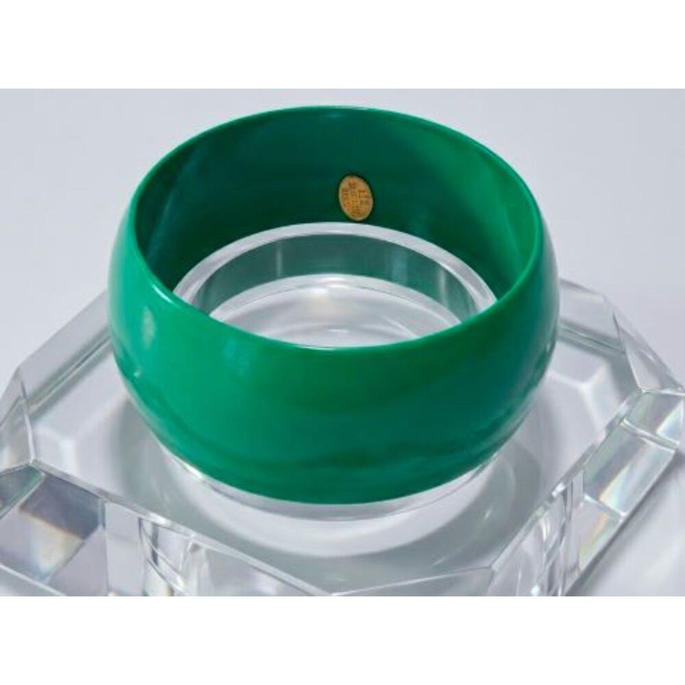Lee Angel VINTAGE Women's Enamel Bubble Wide Bangle Bracelet NWT 198
